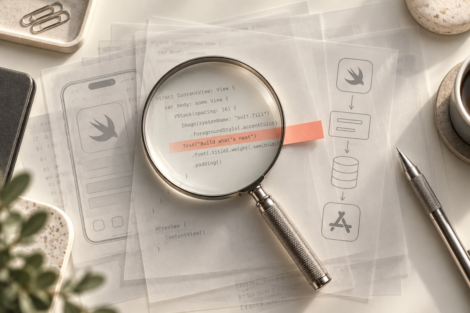 Editorial illustration for Review AI-generated Swift before you trust it